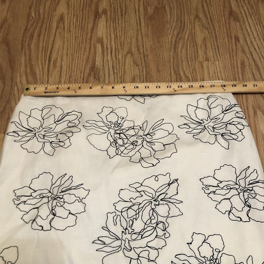 rafael sport floral lined skirt lined blend size large L Zip - Picture 5 of 10